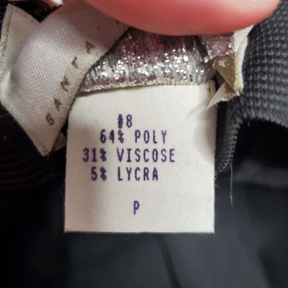 VINTAGE 90s black Equestrian Designs stretch bootcut riding pant S - Picture 5 of 10